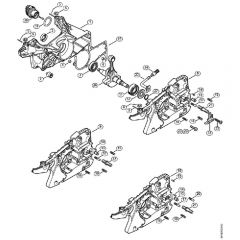 Genuine Stihl MS241 C-BEM / A - Crankcase