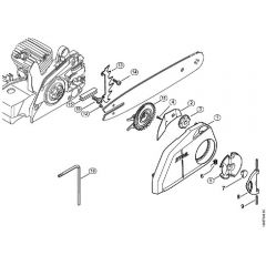 Genuine Stihl MS250 C-BE / C - Quick chain tensioner