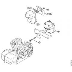 Genuine Stihl MS250 / G - Muffler