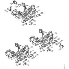 Genuine Stihl MS251 C-BE / A - Motor Housing