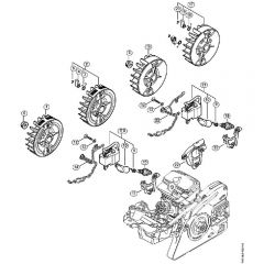 Genuine Stihl MS251 C-BE / G - Ignition System, Wiring Harness