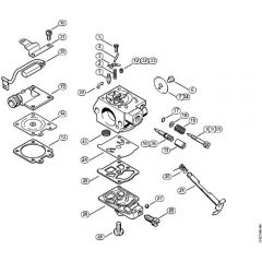 Genuine Stihl MS260 C-B / M - Carburetor WTE-1, WTE-2, WTE-4, WTE-11