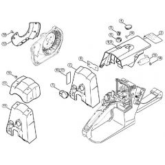 Genuine Stihl MS260 C-B / Q - Shroud, Carburetor box cover