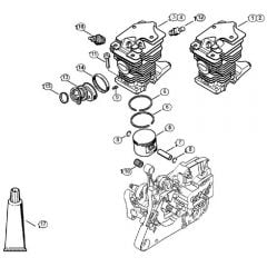 Genuine Stihl MS270 C-B / B - Cylinder