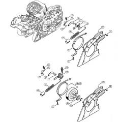 Genuine Stihl MS271 C-BE / E - Chain brake