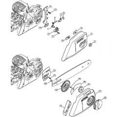 Genuine Stihl MS271 C-BE / F - Chain tensioner