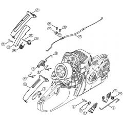 Genuine Stihl MS271 C-BE / O - Throttle control