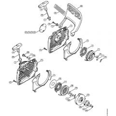 Genuine Stihl MS271 / H - Rewind Starter, Hand Guard