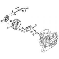 Genuine Stihl MS280 C-B / H - Ignition system