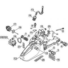 Genuine Stihl MS280 C-B / L - Tank housing