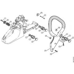 Genuine Stihl MS280 C-B / M - AV system, Handlebar