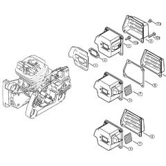 Genuine Stihl MS360 C / C - Muffler