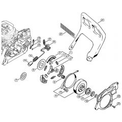 Genuine Stihl MS360 C / E - Chain brake, Clutch