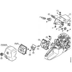 Genuine Stihl  MS361 C-B / J - Shroud, Air filter