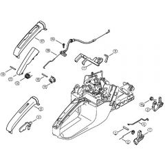 Genuine Stihl  MS361 C-B / K - Throttle control