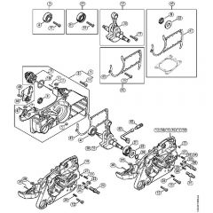 Genuine Stihl MS362 C-B / A - Crankcase