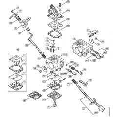 Genuine Stihl MS362 C-B / S - Carburetor WTE-8, WTE-18, WTE-20