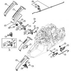 Genuine Stihl MS362 C-B / T - Throttle control