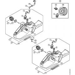 Genuine Stihl MS362 / J - Tank housing