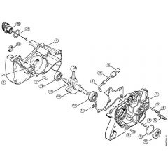 Genuine Stihl MS381 / A - Crankcase