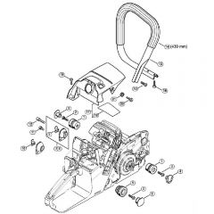 Genuine Stihl MS382 / L - AV system, Shroud