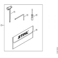 Genuine Stihl MS400 C-M / F - Tools, Extras