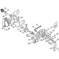 Genuine Stihl MS440 / A - Crankcase, Crankshaft