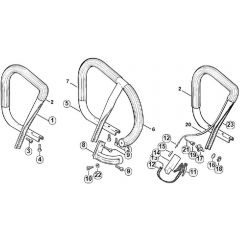 Genuine Stihl MS440 / L - Handlebar, Heating element