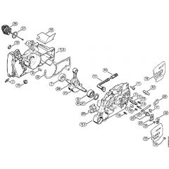 Genuine Stihl MS440 N / A - Crankcase, Crankshaft