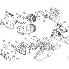 Genuine Stihl MS440 N / K - Shroud, Air filter