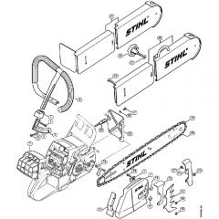 Genuine Stihl MS440 N / N - Conversion kit resure saw (27.2000), (31.2005), (15.2007)