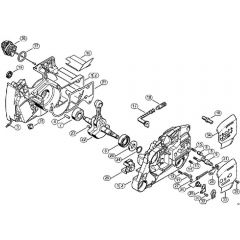 Genuine Stihl MS460 Magnum / A - Crankcase, Crankshaft