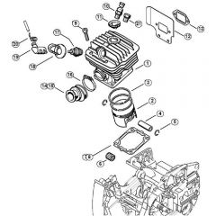 Genuine Stihl MS460 Magnum / B - Cylinder