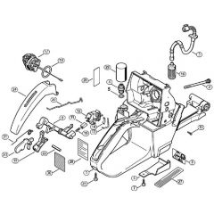 Genuine Stihl MS460 Magnum / J - Tank housing