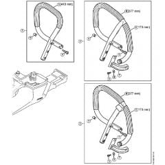 Genuine Stihl MS462 C-M / AD - Handlebar