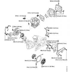 Genuine Stihl MS462 C-M / AJ - Tightening torques