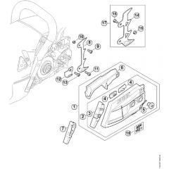 Genuine Stihl MS462 C-M / G - Chain sprocket cover