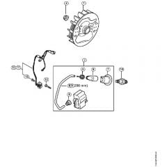 Genuine Stihl MS462 C-M / J - Ignition system M-Tronic