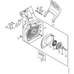 Genuine Stihl MS462 C-M / M - Rewind starter M-Tronic