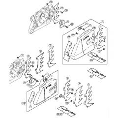 Genuine Stihl MS650 Magnum / F - Chain sprocket cover