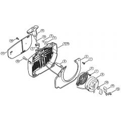 Genuine Stihl MS650 Magnum / H - Rewind starter