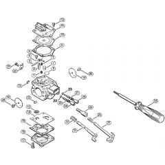 Genuine Stihl MS650 Magnum / O - Carburetor WJ-69