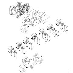 Genuine Stihl MS660 / E - Clutch, Chain sprocket