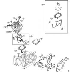 Genuine Stihl MS660 Magnum / B - Cylinder