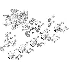 Genuine Stihl MS660 Magnum / E - Clutch, Chain sprocket