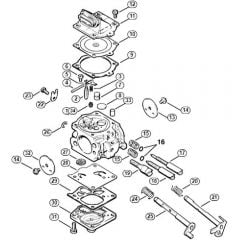 Genuine Stihl MS660 Magnum / P - Carburetor WJ-67