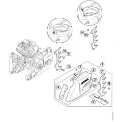 Genuine Stihl MS661 C-M / C - Chain sprocket cover