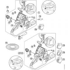 Genuine Stihl MS661 C-M / J - Tank housing