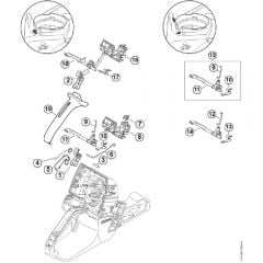 Genuine Stihl MS661 C-M / K - Throttle control