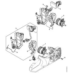Stihl MSA200 C-B - Electric Motor - Parts Diagram